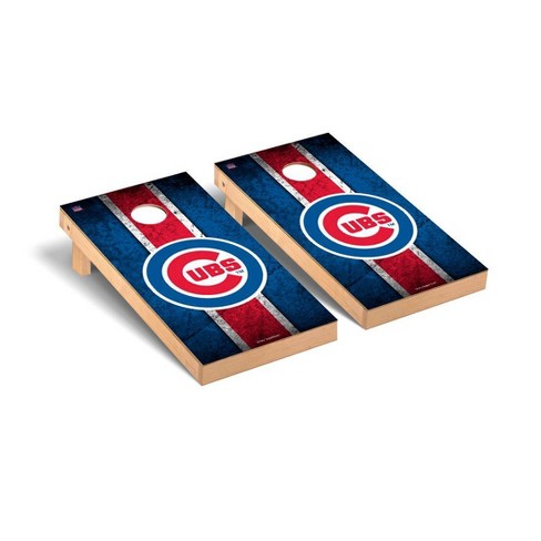 Mlb Chicago Cubs 2'x4' Solid Wood Cornhole Board : Target