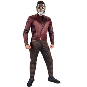 HalloweenCostumes.com X Large  Men  Adult Guardians of the Galaxy Star Lord Qualux Costume | Marvel Costumes, Gray/Black/Red - 1 of 4