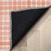 Crayola Solid Plaid Coral Accent Area Rug By Well Woven - image 4 of 4