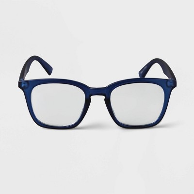 Men's Square Blue Light Filtering Glasses - Goodfellow & Co™ Blue