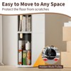 Slim Bathroom Storage Cabinet, Narrow Cabinet with Drawers,Wheels, Handle,Toilet Paper Holder, Plastic Rolling Floor Organizer for Bathroom, Kitchen - 3 of 4