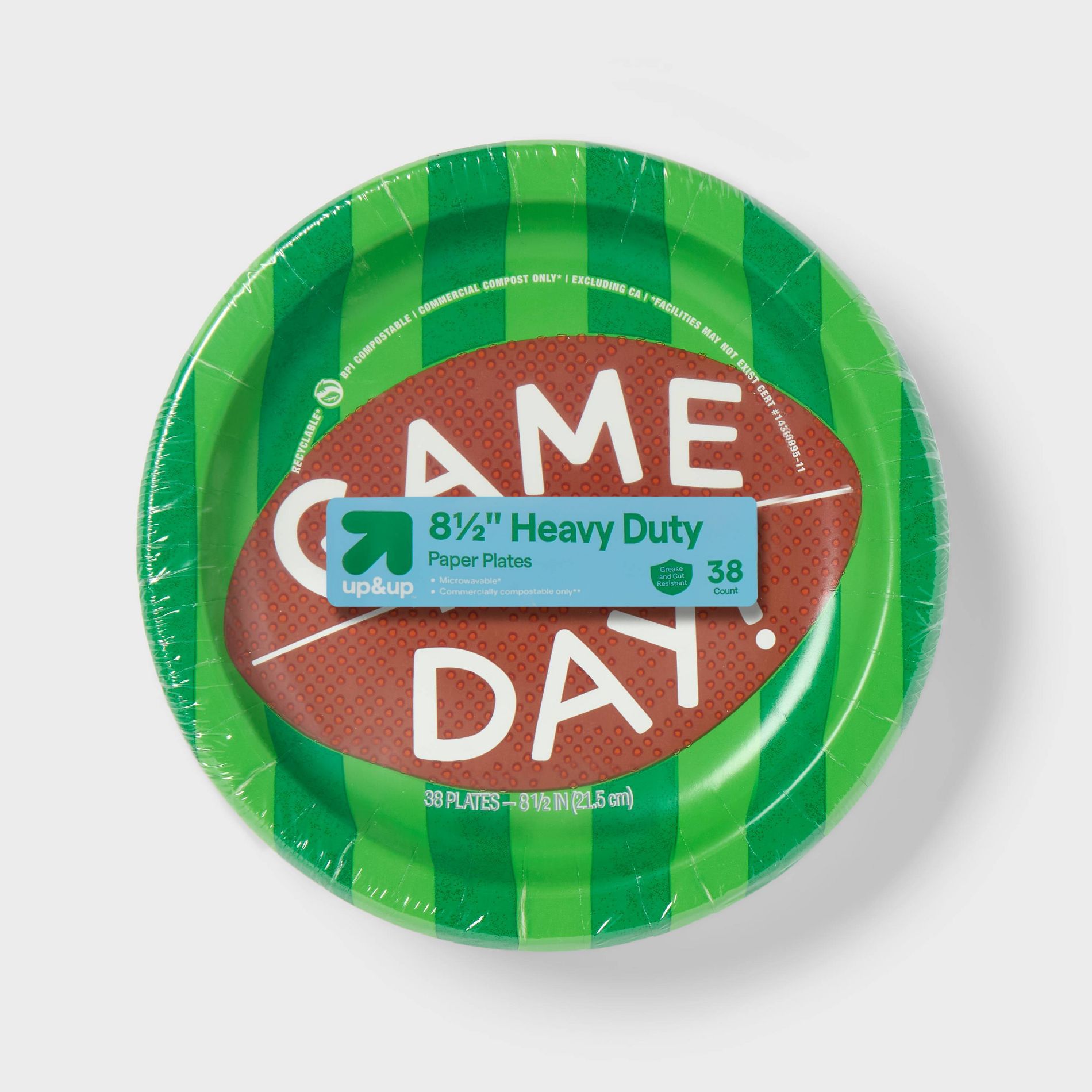Game Day Disposable Plates 8.5" - Game Day! - 38ct - up&up™