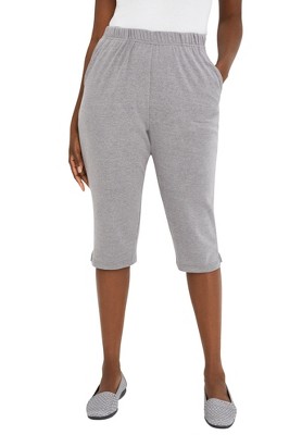 Jessica London Women's Plus Size Soft Ease Capri
