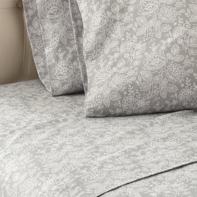 Micro Flannel Printed Sheet Set - Soft and Warm, 2 of 5