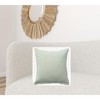 20" X 20" Cream And Beige 100% Cotton Zippered Pillow - 2 of 4