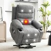 Power Lift Recliner Chair, Electric Glider Reclining Sofa Chair, Home Theater Seat With 2 Cup Holders Side, for Living Room - 2 of 4