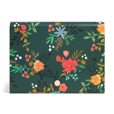 U Brands Paper Expandable File Organizer Midnight Blossoms_3