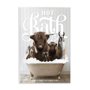 Stupell Industries Farm Animals in Bath, 10" x 15" - 1 of 4