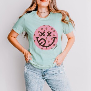 Simply Sage Market S.W.Smiley Smiley Face Strawberries Short Sleeve Tee - 1 of 4
