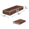 OSTO 2-Pack Underbed Accessory Storage Bag; Seasonal Storage Organizer for Bedding, Blanket, Comforters, and Seasonal Clothes; 42 Inch - 4 of 4