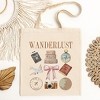 City Creek Prints Wanderlust Travel Collage Canvas Tote Bag - 15x16 - Natural - 2 of 2