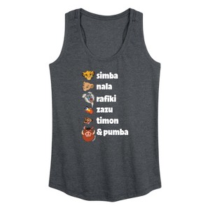 Women's - Disney - Main Characters Graphic Racerback Tank - 1 of 4