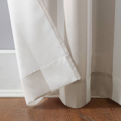 Khaki Polyester Blackout Grommet Curtain Panel