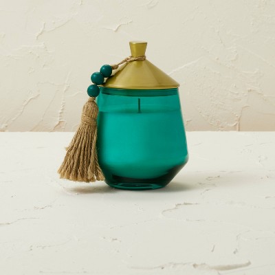 10oz Glass Jar Metal Lid Teal Tropic Oasis Candle - Opalhouse™ designed with Jungalow™