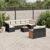 vidaXL Garden Sofa Set Black, Cream White - 2 of 4