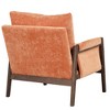 NicBex Accent Chair Velvet Upholstered Modern Lounge Chair with Solid Wood and Thick Seat Cushion Reading Chair Comfy Chair, Orange - 3 of 4