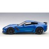 Chevrolet Corvette Stingray C7 Z06 Laguna Blue Tintcoat 1/18 Model Car by Autoart - 2 of 4