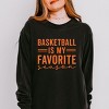 Simply Sage Market Basketball Is My Favorite Season Garment Dyed Long Sleeve - 2 of 3