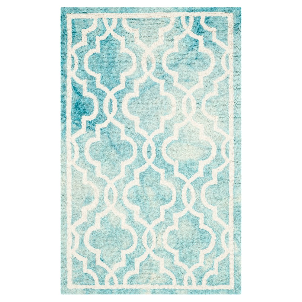 Beaufort Accent Rug - Turquoise / Ivory (2'6inx4') - Safavieh