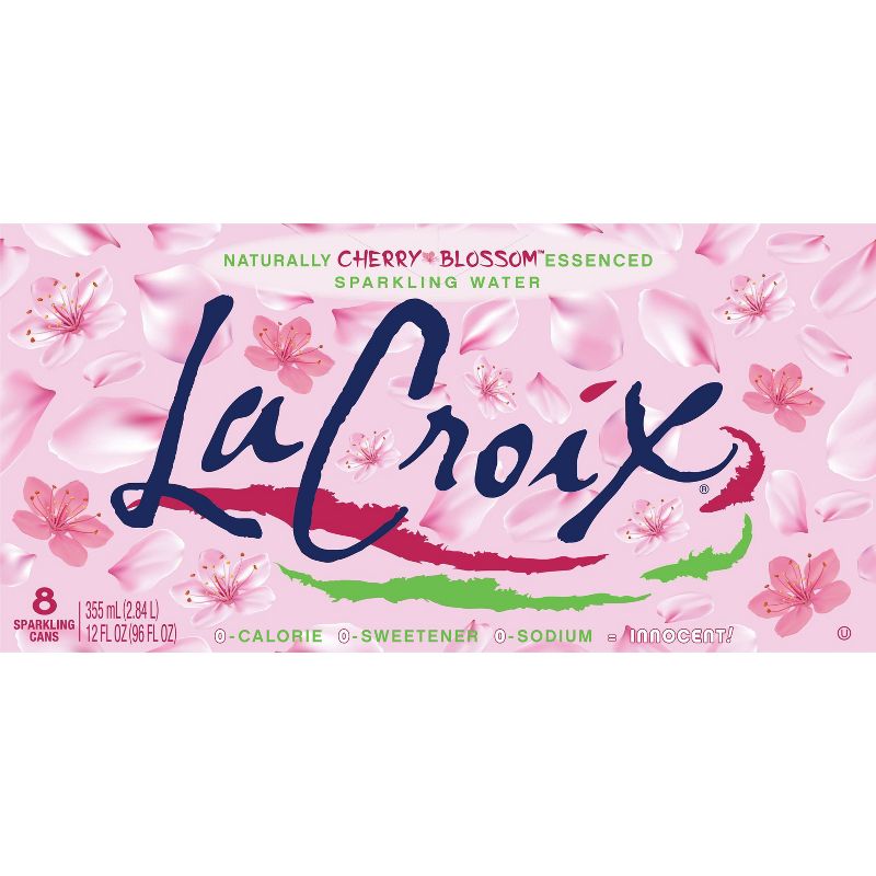LaCroix Cherry Blossom Sparkling Water - 8pk/12 fl oz Cans, 4 of 11