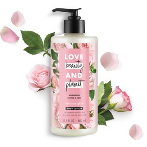 Love Beauty & Planet Murumuru Butter And Rose Oil Hand And Body Lotion - 13.5oz