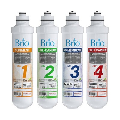 Brio 4 Stage RO Water Cooler Filter Replacement Kit CLPOUROSC420RO