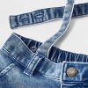 Baby Boys' Denim Suspender Set - Cat & Jack™ Red/Blue - 4 of 4