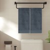 Unique Bargains Bathroom Highly Absorbent Cotton Hand Towels 14" x 30" 2 Pcs - 2 of 4