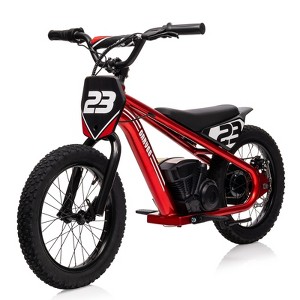 Kids Electric Balance Bike, Electric Dirt Bike for Kids 6-12, Kids Road on Bike with 3 Speed Settings, Off-Road Tires, Electric Bike for Boys Girls - 1 of 4