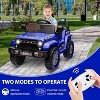 12V Kids Ride on Truck Car, 4 Wheeler Electric Vehicles with Remote Control, Spring Suspension, 3 Speeds, LED Lights, Gift for Boys Girls - 3 of 4