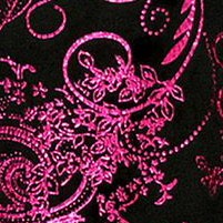 metallic black / fuchsia