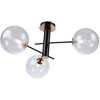 Artcraft Lighting Aurelia 3 - Light Semi-Flush Mount in  Matte Black/Brass - 4 of 4