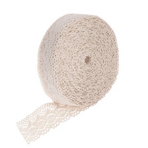 Unique Bargains Hollow DIY Wedding Decoration Gift Wrap Cotton Lace Ribbon - 1 of 4