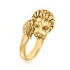 Ross-Simons Italian 18kt Yellow Gold Lion Head Ring - 3 of 4