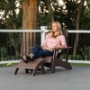 Lifetime Adirondack Chair and Ottoman Set, Rustic Brown (60294) - 3 of 4