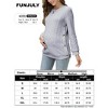 Maternity Tops Sweatshirt Button-Slit Faux Sweater - 4 of 4