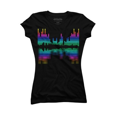 Junior's Design By Humans City of Sounds By clingcling T-Shirt