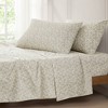Lush Décor King 4pc Zara Floral Block Cotton Sheet Set Oatmeal - 4 of 4