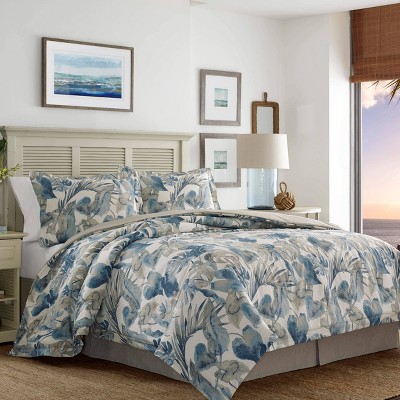 Tommy Bahama Queen 4pc Raw Coast Comforter Set Blue - Tommy Bahama: Bedding, Reversible, OEKO-TEX Certified — фото 4