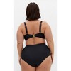 Women's Plus Size Maui Hi Waist Bikini Brief - black | CITY CHIC - 2 of 4