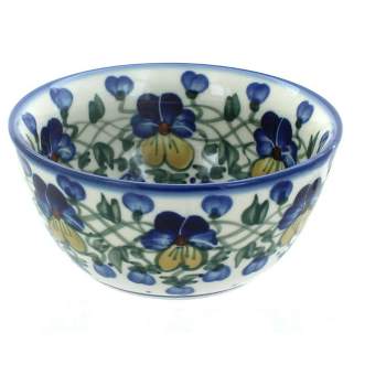 Blue Rose Polish Pottery 12A WR Unikat Dessert Bowl