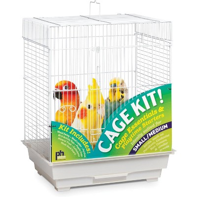 Prevue Hendryx 91320 Square Roof Bird Cage Kit, White, 5/8"