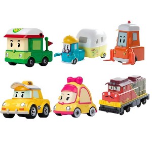 Robocar Poli Toys, [6 Pack] DIE-CAST Metal Toy Cars（Cap + Mini + Rody + Trino + Camp + Lifty）Fun Role Play Toy for Kids - 1 of 1