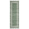 Area Rug Scalloped Rug Modern Bordered Rug Geometric Non Slip Low Pile Soft Accent Rugs for Living Room Bedroom - 3 of 4