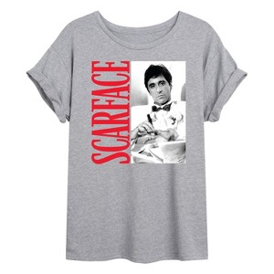 Women's - Scarface - Tony In Tuxedo Oversized Graphic T-Shirt - 1 of 4