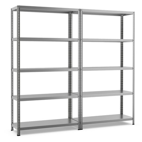 5-Tier Adjustable Steel Shelving Unit, Garage Storage Shelving Unit, Heavy Duty Shelving Unit WFX Utility Size: 72 H x 47.2 W x 23.6 D