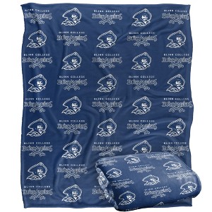 Blinn College Logo Pattern Silky Touch Blanket White 50x60 - 1 of 4