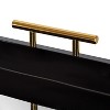 Kate and Laurel Lipton Tray, 18x18, Black and Mirror - 4 of 4