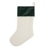 C&F Home Velvet Wreath Hanging Christmas Stocking 20" - 2 of 3