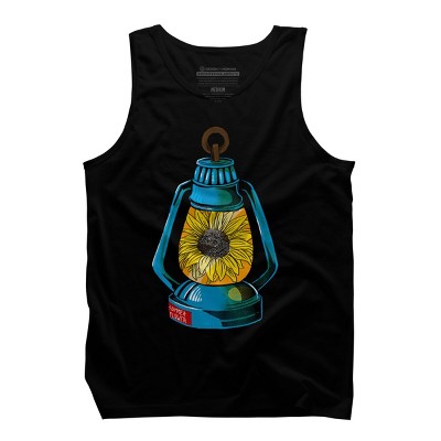 Men's Design By Humans Lantern Powered By Summer Sunflower By besteehouwer Tank Top